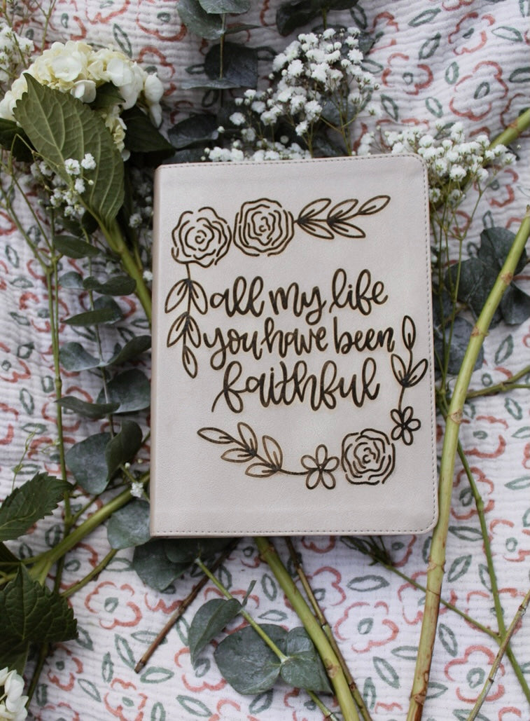 The Faithful Bible | Personalized Leather Bible with Laser Engraving ...